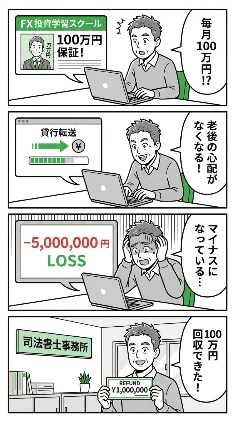 事例3:FX投資スクール詐欺