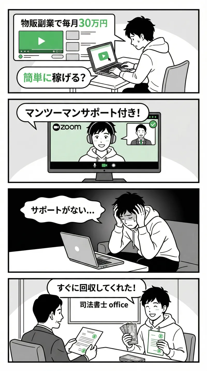 事例5:物販副業詐欺